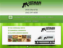 Tablet Screenshot of hitmanpestcontrol.com